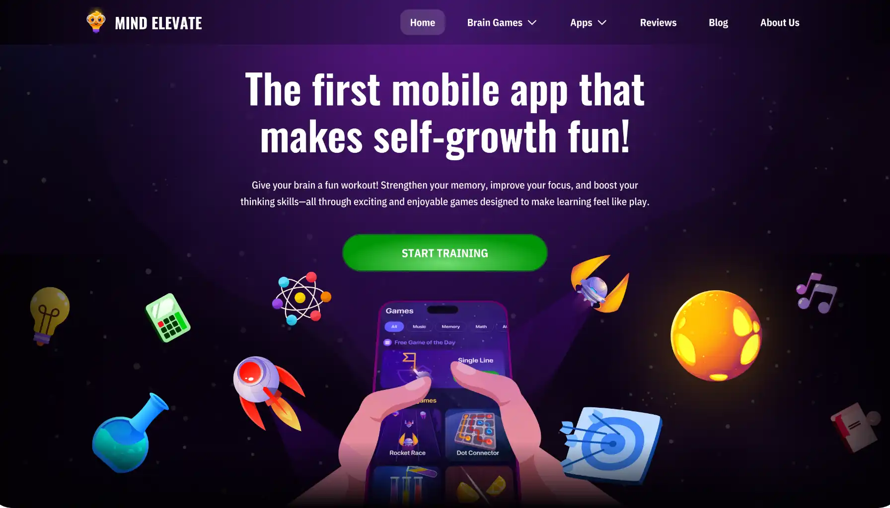 Introducing Mind Elevate and its functions.